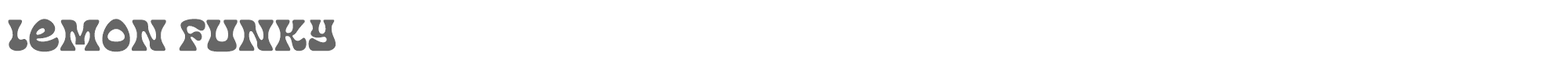 Sample characters Lemon Funky Font